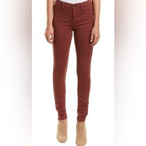 Free People High Rise Red Mocha Jeggings size 24